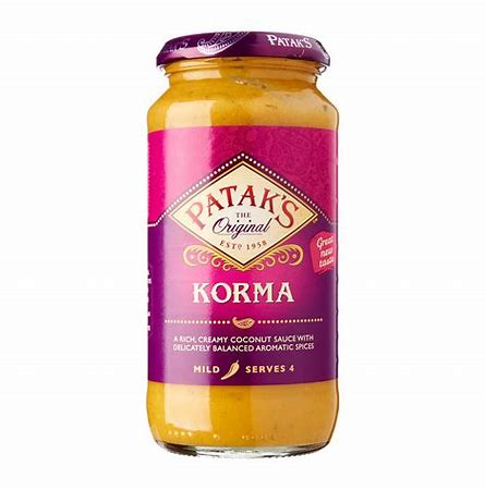 Patak’s Original Korma Sauce 450g – A. B. Snell & Son