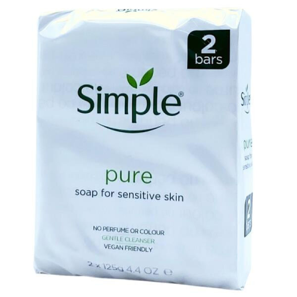 Simple Pure Soap Bars 2 Pack