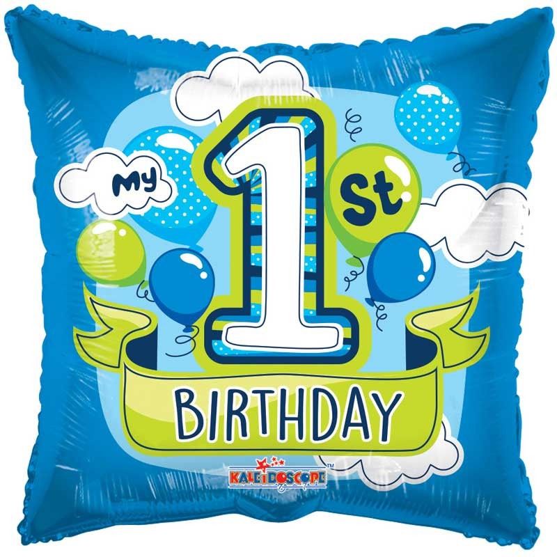 01 Birthday Foil Balloon 18"