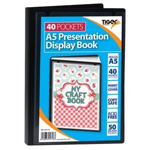 Tiger A5 Presentation Display Book - 40 Pockets