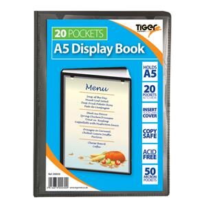 Tiger A5 Presentation Display Book - 20 Pockets