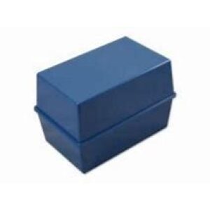Deflecto Card Index Box 5" x 3" Blue