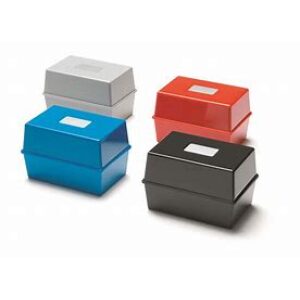 Deflecto Index Box 6" x 4" Black