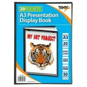 Tiger A3 Presentation Display Book 20 Pocket
