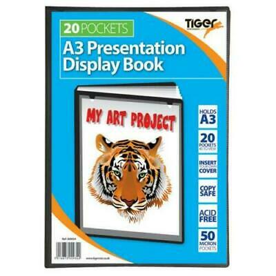Tiger A3 Presentation Display Book 20 Pocket