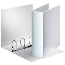 5* Office 4D Ring Binder 65mm White