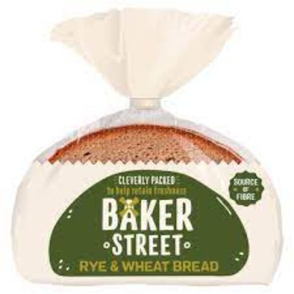 Baker Street Rye & Wheat Sliced Bread 500g