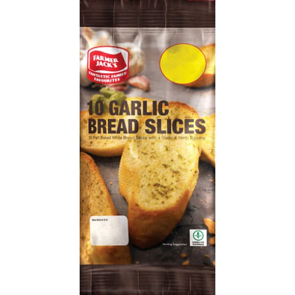 Farmer Jacks 10 Garlic Bread Slices 260g