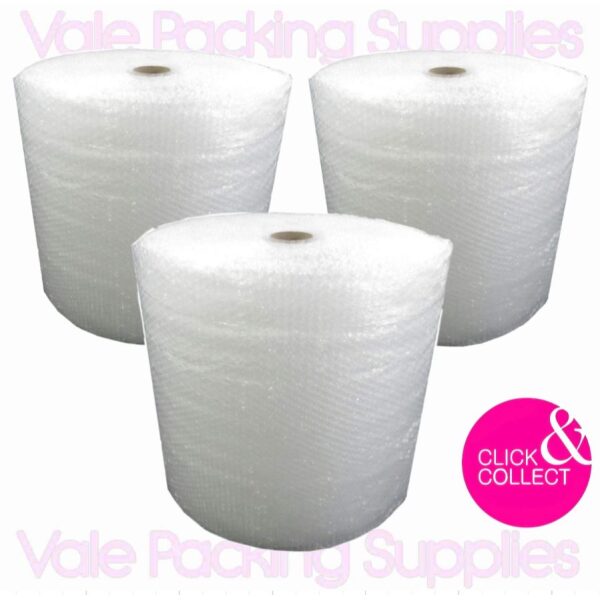 Bubble Wrap (Small Bubble) 500mm x 100m 3 Pack