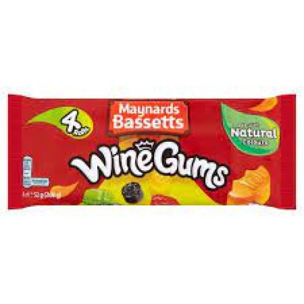Maynards Bassetts Wine Gums 4pk