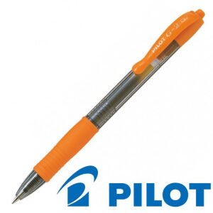 Pilot G-2 Roller Ball Pen - Orange 0.7