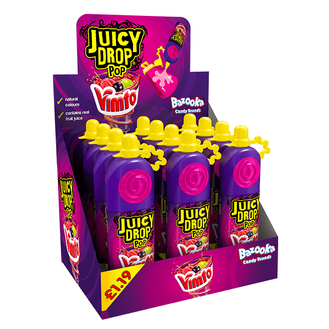 Juicy Drop Pop Vimto 26g A. B. Snell & Son