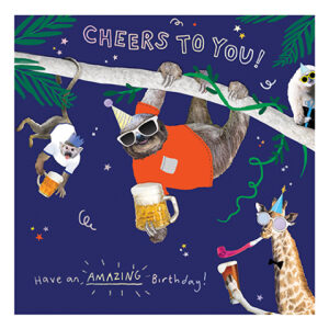 Sloth Birthday Card