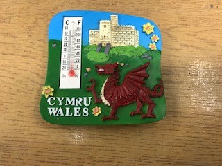 Cymru Wales Dragon Thermometer Magnet