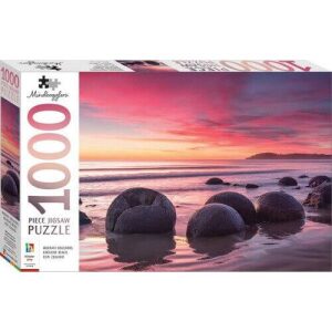 Moeraki Boulders, Koekohe Beach, New Zealand 1000 Piece Jigsaw Puzzle