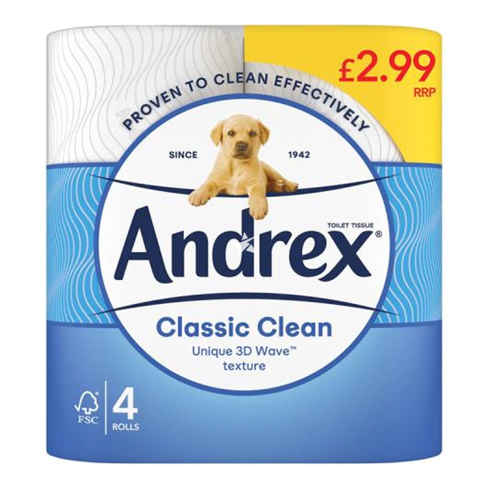 Andrex Classic Clean 4 Rolls