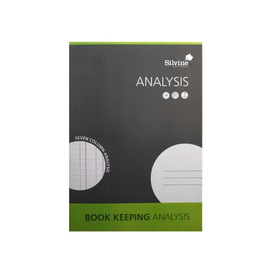 Silvine Book Keeping Analysis Book A4