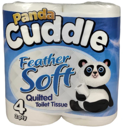 Panda Cuddles Feather Soft Toilet Tissue 4 Pack