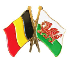 Wales & Belgium Friendship Flag Lapel Pin Badge