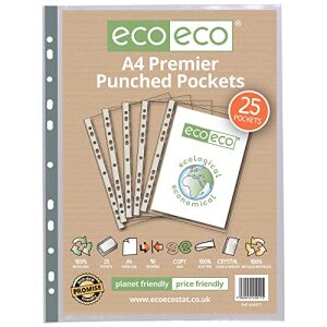 Eco Eco A4 Premier Punched Pockets - 25 Pack