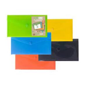 Eco Eco DL Colour Press Stud Wallets 5 Pack