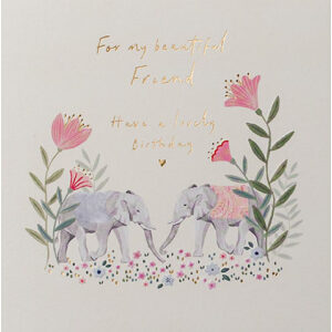 Elephants Friend Birthday card