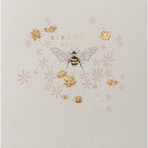 Bee Birthday Wishes card