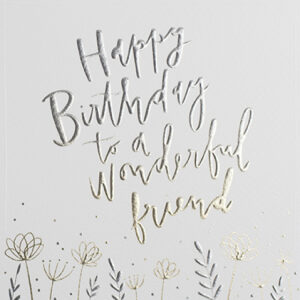 Wonderful Friend Birthday card
