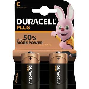 Duracell Plus C Batteries - 2 Pack
