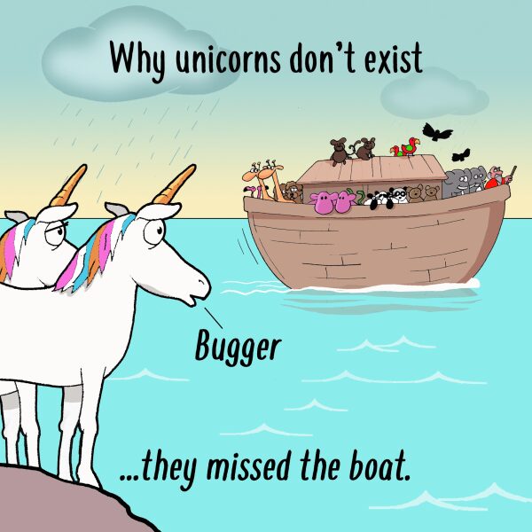 Why unicorns don’t exist card A. B. Snell & Son