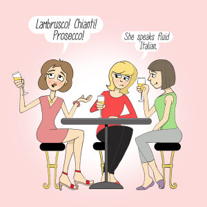 Lambrusco, Chianti, Prosecco card