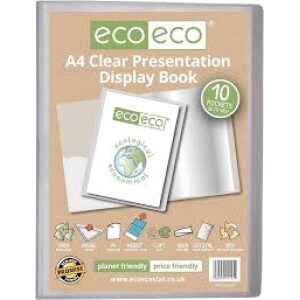Eco Eco A4 10 Pocket Clear Presentation Display Book