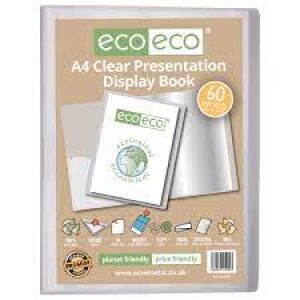 Eco Eco A4 60 Pocket Clear Presentation Display Book