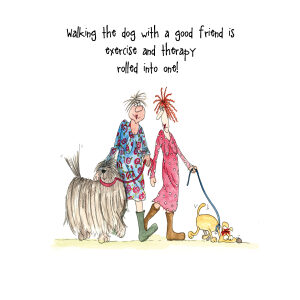 Walking The Dog Card