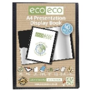 Eco Eco A4 40 Pocket Presentation Display Book
