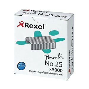 Rexel Bambi No 25 Staples - Box of 500