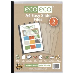Eco Eco A4 Easy Slide Files - 5 Pack