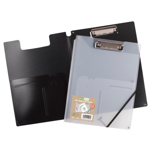 Eco Eco A5 Clipboard Folder Clear/Black