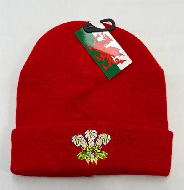 Red Wales Cymru Knitted Hat