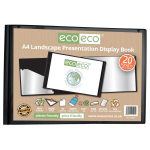 Eco-Eco A4 Landscape Presentation Display Book - 20 Pockets