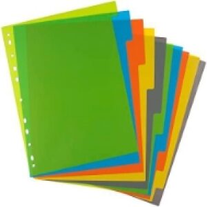 Eco-Eco A4 50% Recycled Set 10 Wide Index File Dividers