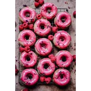 Rasberry Glazed Donuts by God Biten 6 Pk
