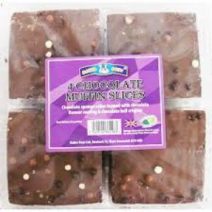 4 Chocolate Muffin Slices