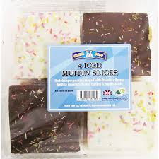 4 Iced Muffin Slices