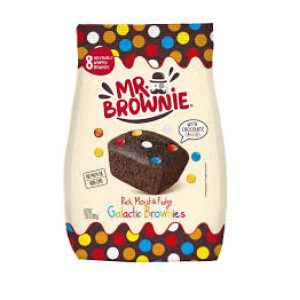 Mr. Brownie Galactic Brownies with Choc. Candies - 8 cakes