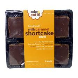 Milk Caramel Shortcake Slices - 4 Pack