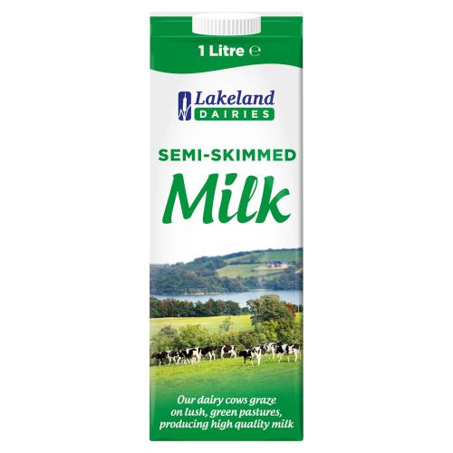 Lakeland Semi Skimmed Milk 1 Litre UHT