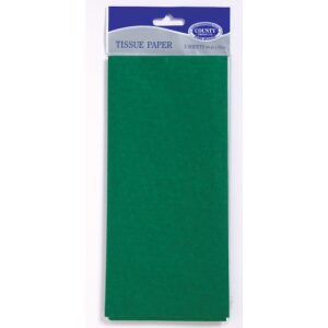 Green Tissue Paper - 5 Sheets - 50cm x 75cm
