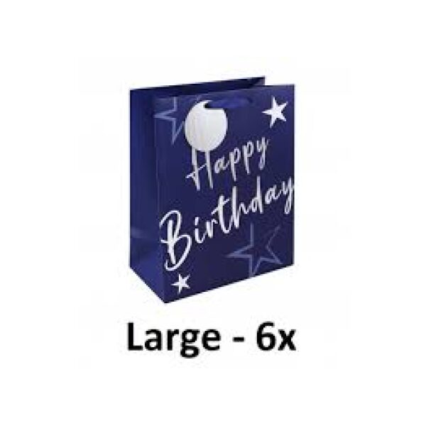 Blue Happy Birthday Gift Bag