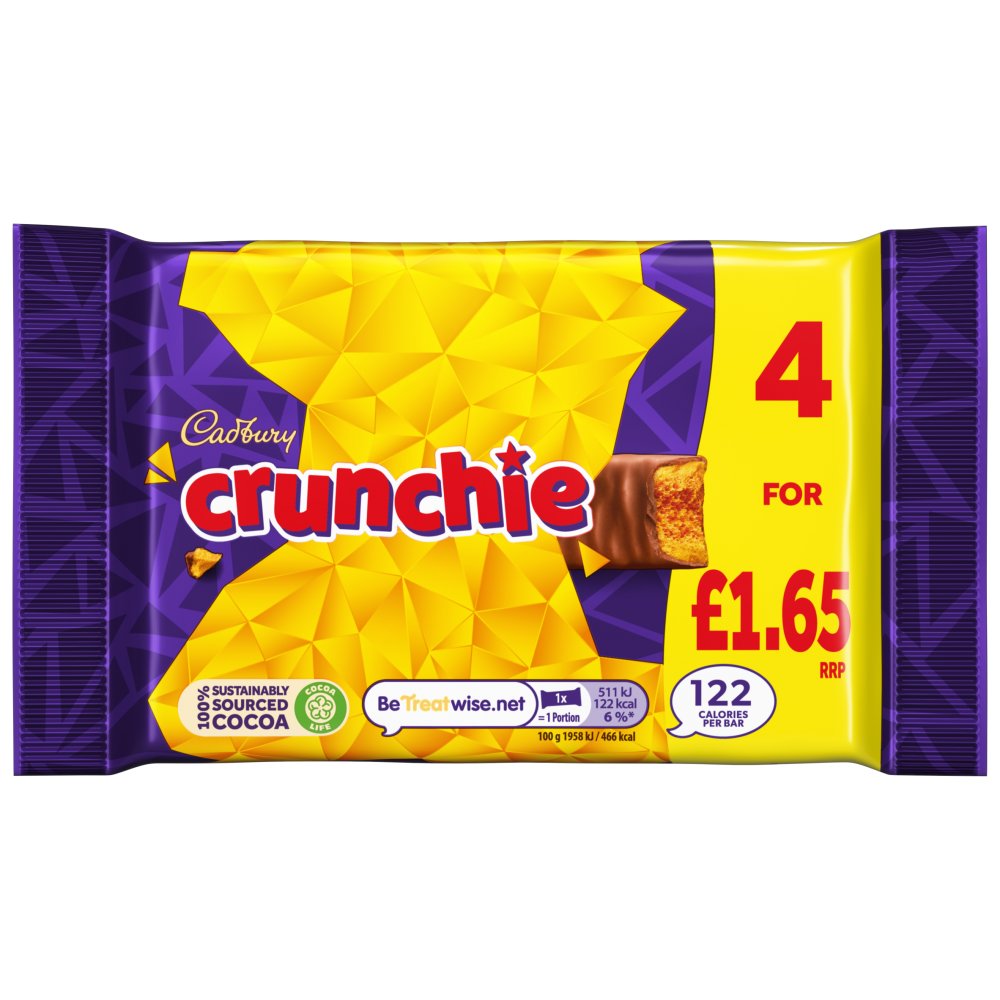 Cadbury Crunchie - 4 Pack - 4 x 26.1g
